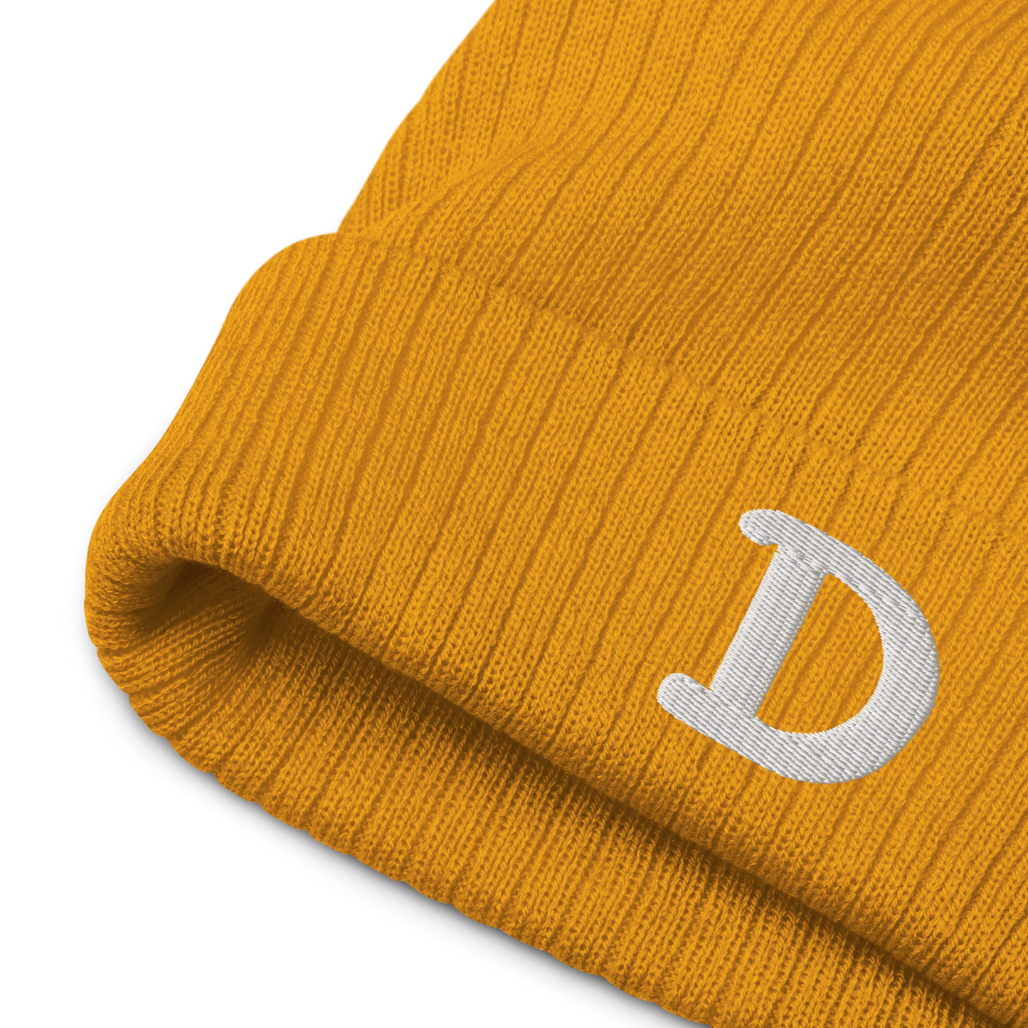 Detroit 'Old French D' Ribbed Beanie