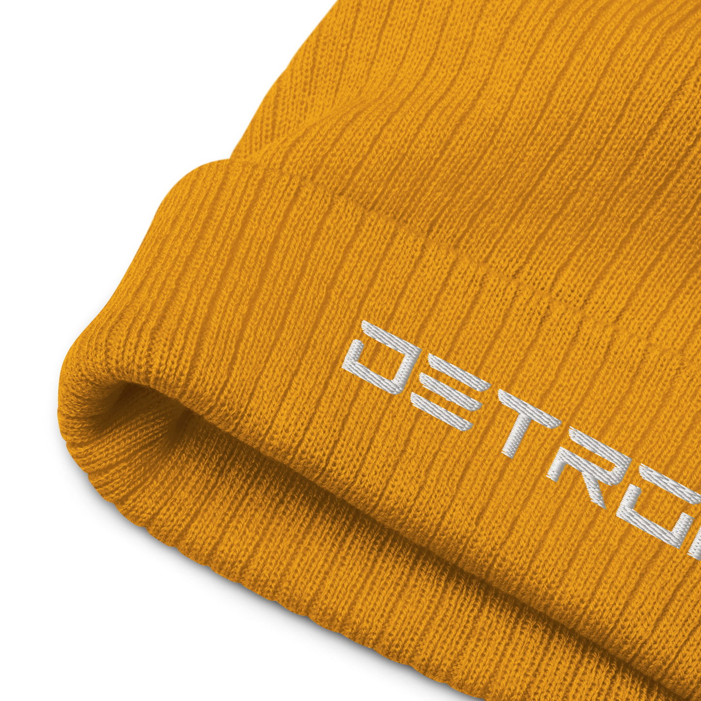 'Detroit' Ribbed Beanie (Electric Font)