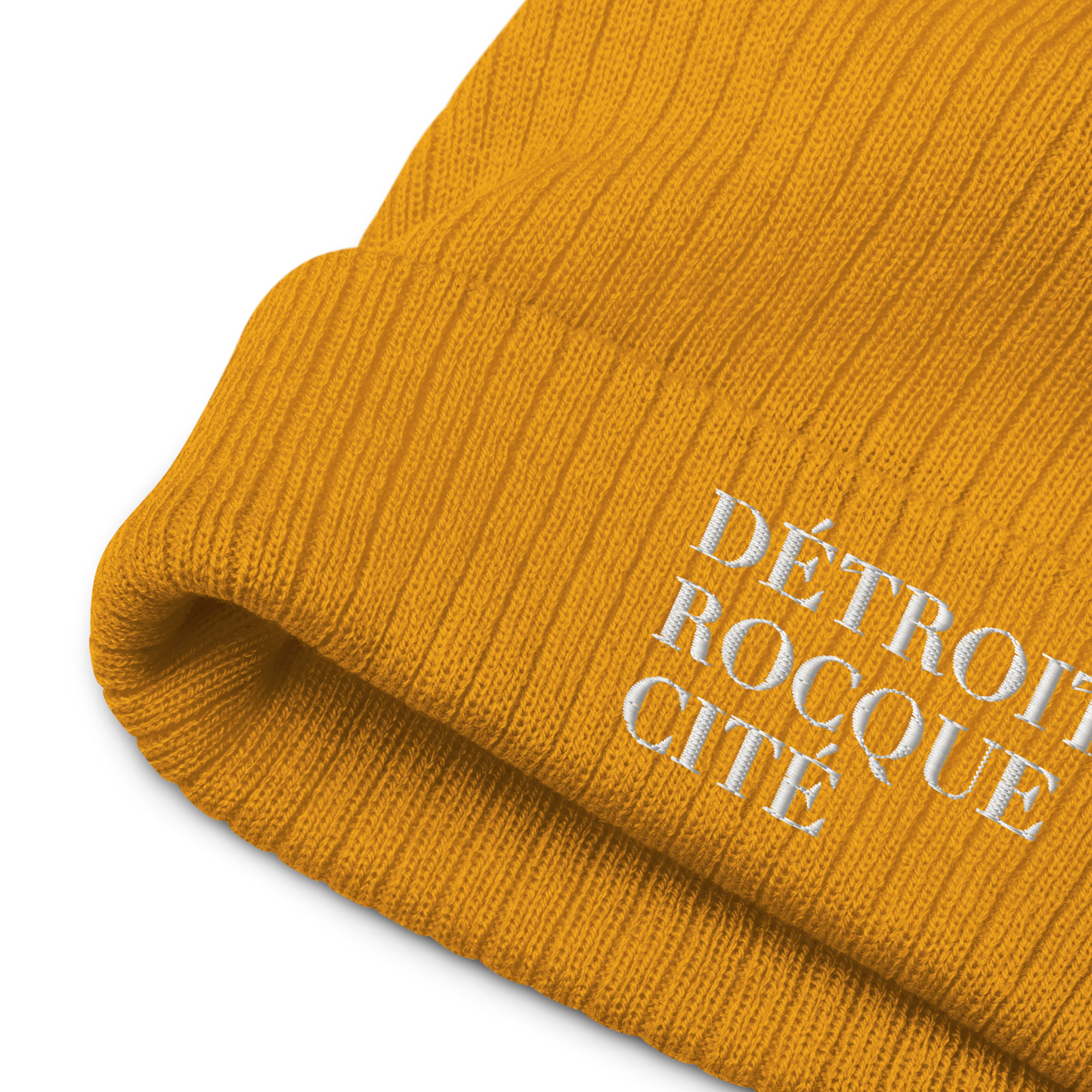 'Détroit Rocque Cité' Ribbed Beanie