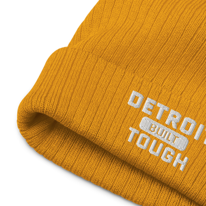 'Built Detroit Tough' Ribbed Beanie