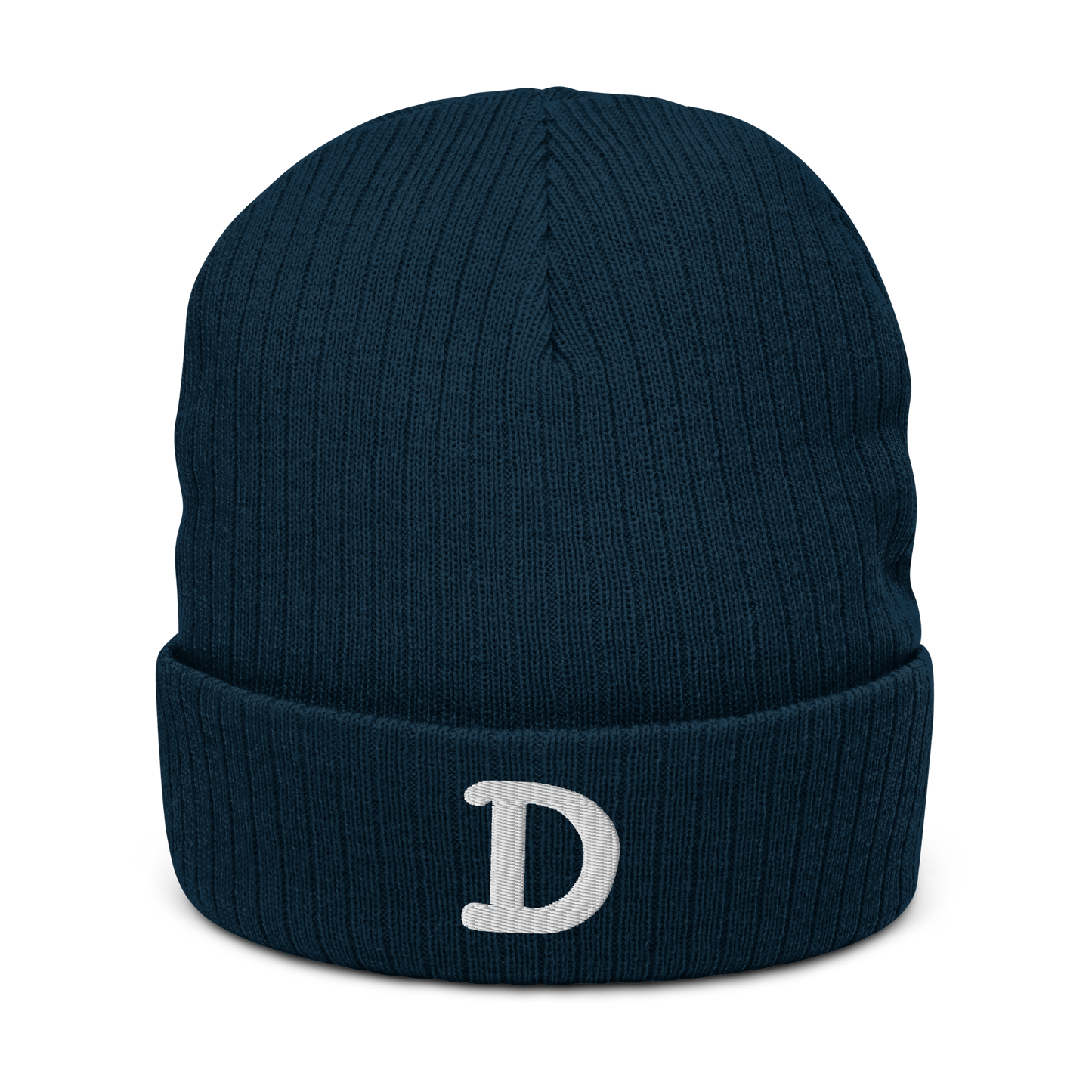 Detroit 'Old French D' Ribbed Beanie