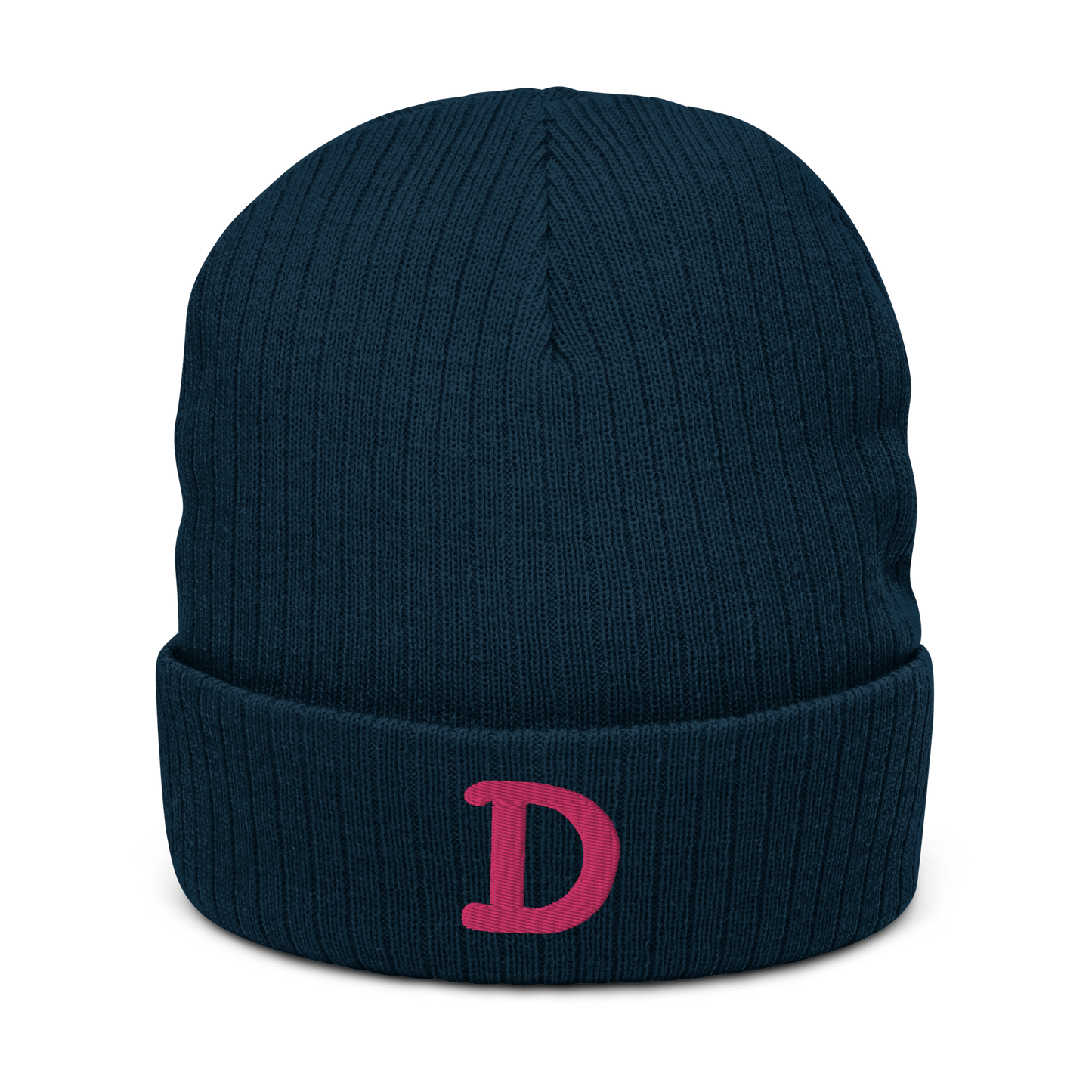 Detroit 'Old French D' Ribbed Beanie (Pink)