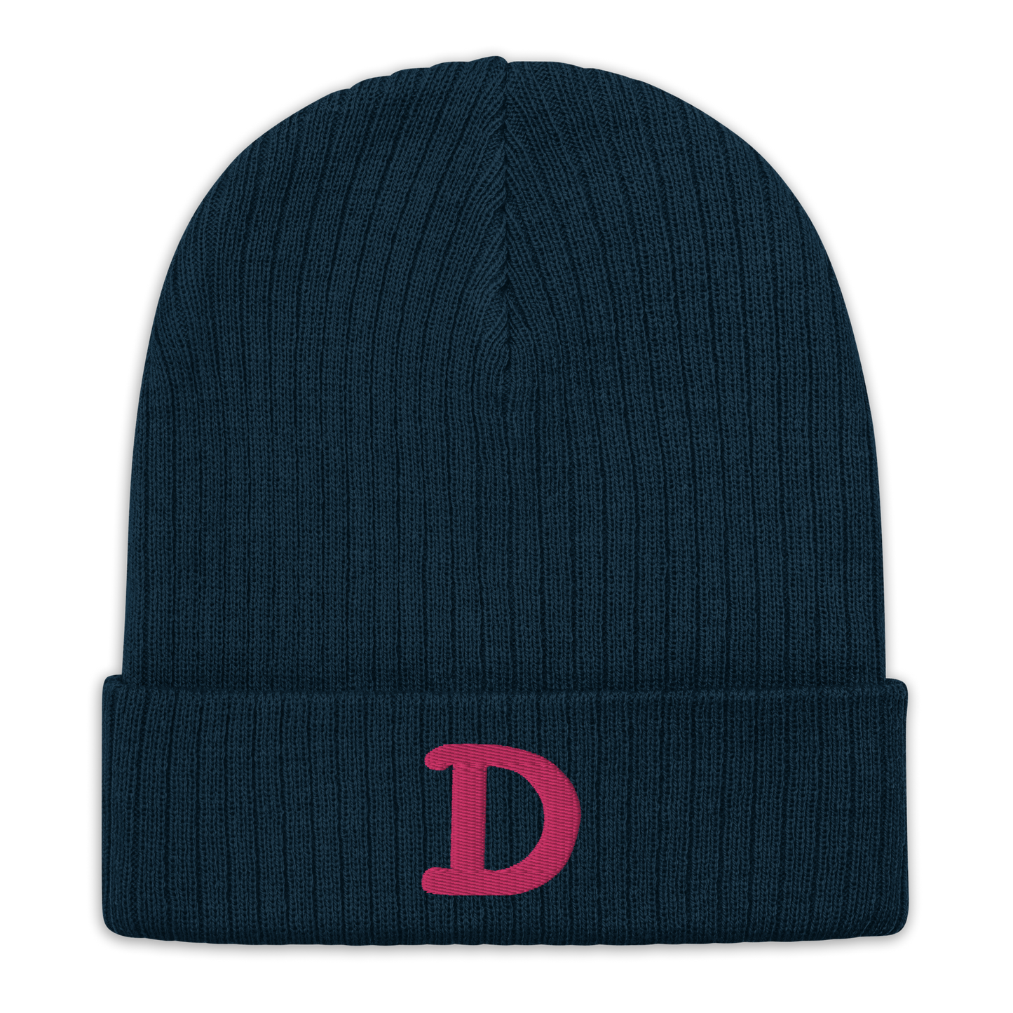 Detroit 'Old French D' Ribbed Beanie (Pink)