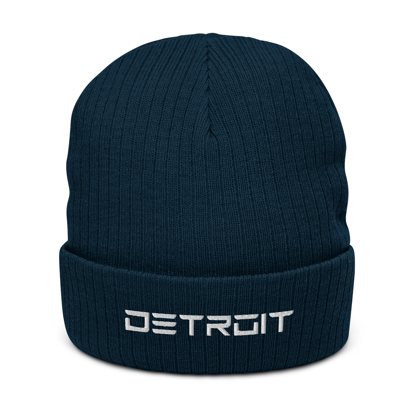 'Detroit' Ribbed Beanie (Electric Font)