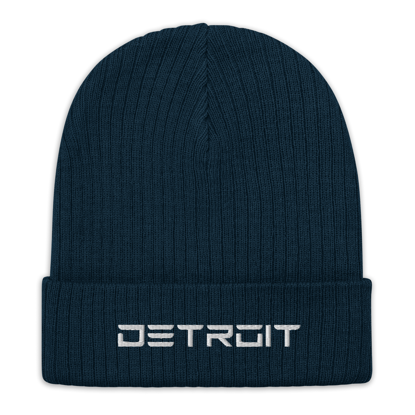 'Detroit' Ribbed Beanie (Electric Font)