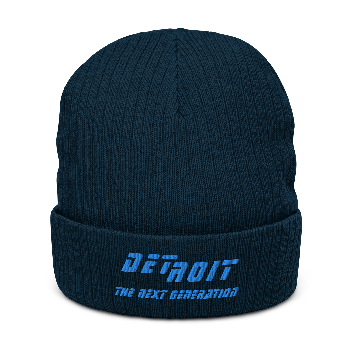 'Detroit The Next Generation' Ribbed Beanie (80s SciFi Parody)