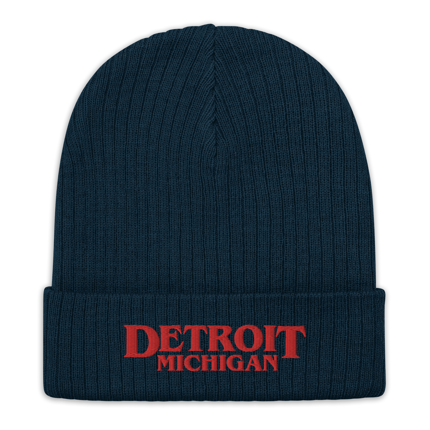 'Detroit Michigan' Ribbed Beanie (80s Teen Drama Parody)