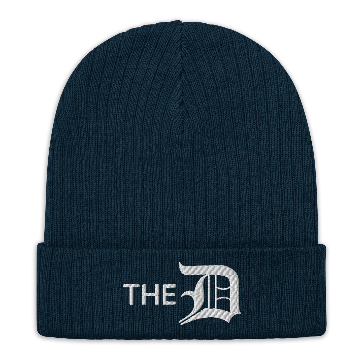 Detroit 'The D' Ribbed Beanie (w/ Old English 'D')