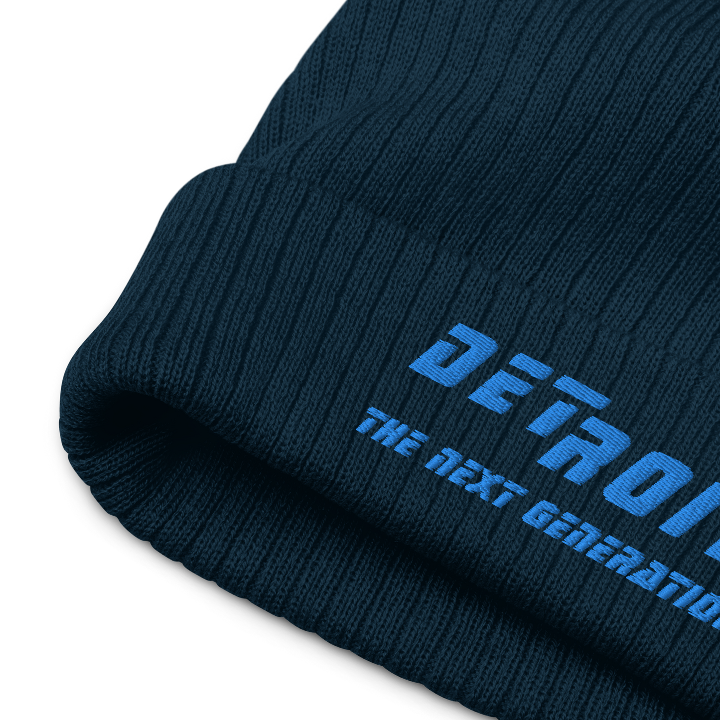 'Detroit The Next Generation' Ribbed Beanie (80s SciFi Parody)