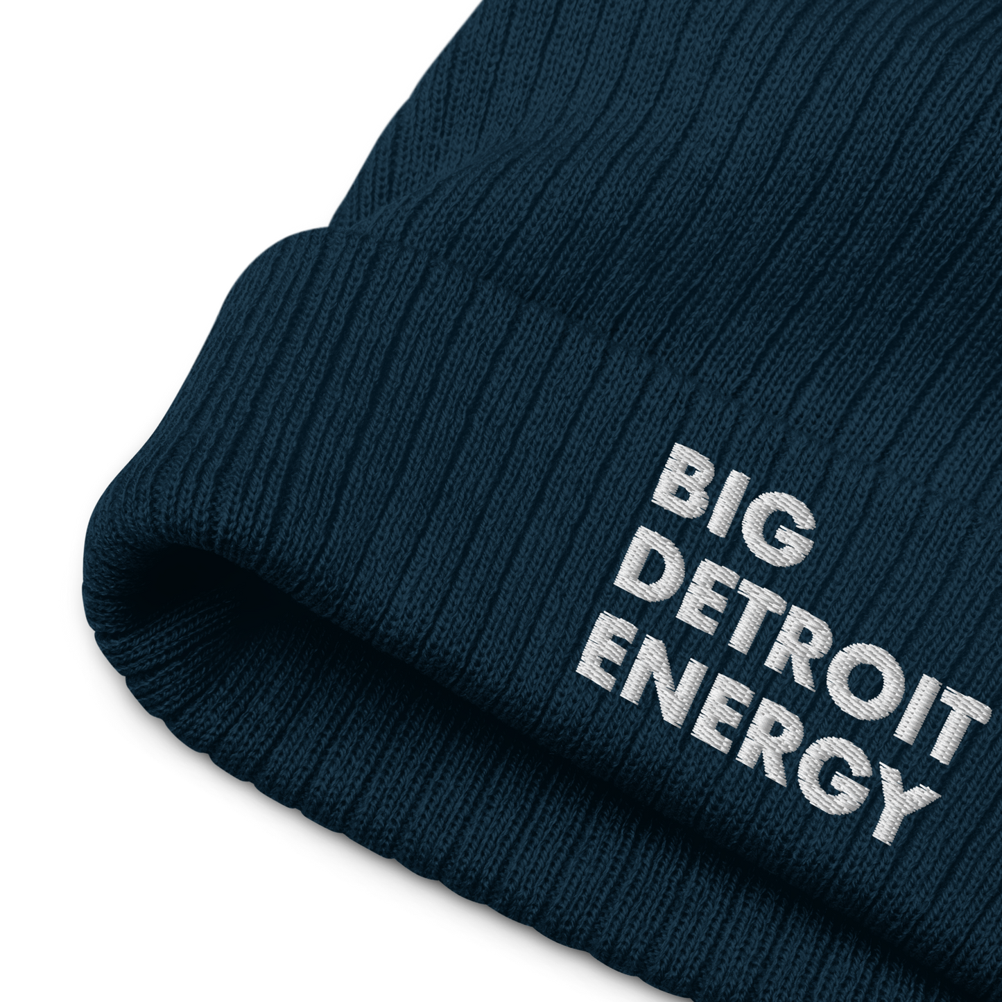 'Big Detroit Energy' Ribbed Beanie