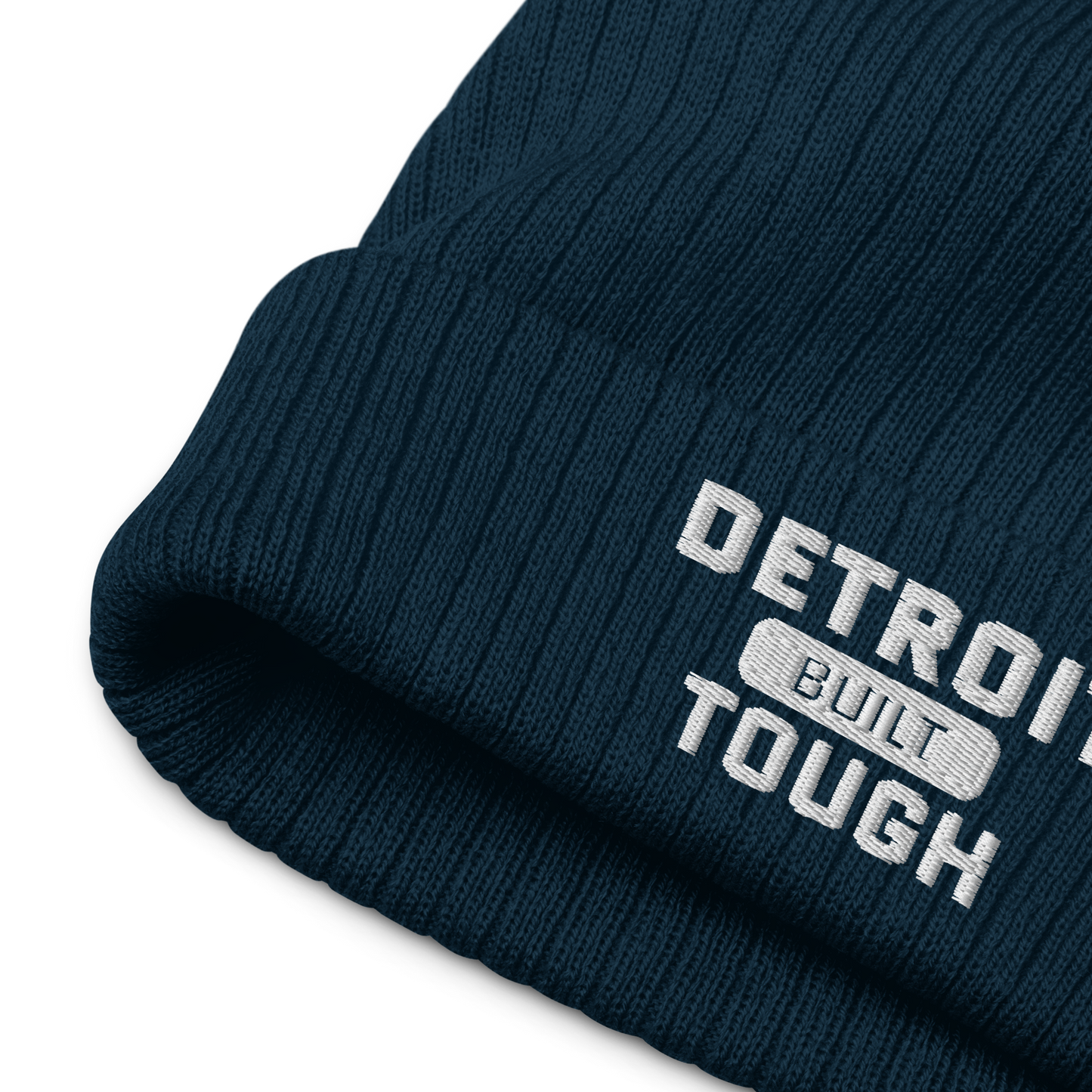 'Built Detroit Tough' Ribbed Beanie