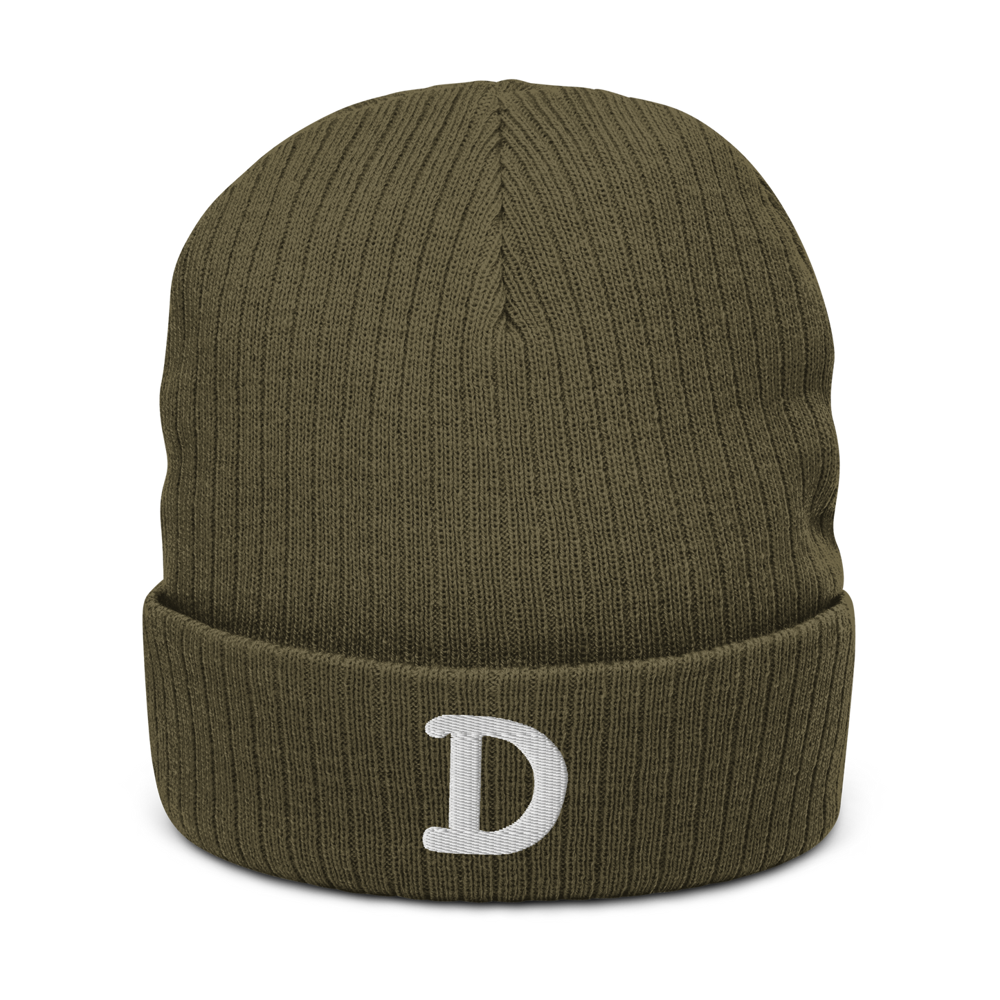 Detroit 'Old French D' Ribbed Beanie