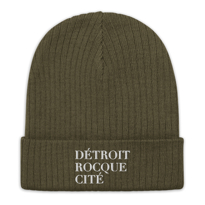 'Détroit Rocque Cité' Ribbed Beanie