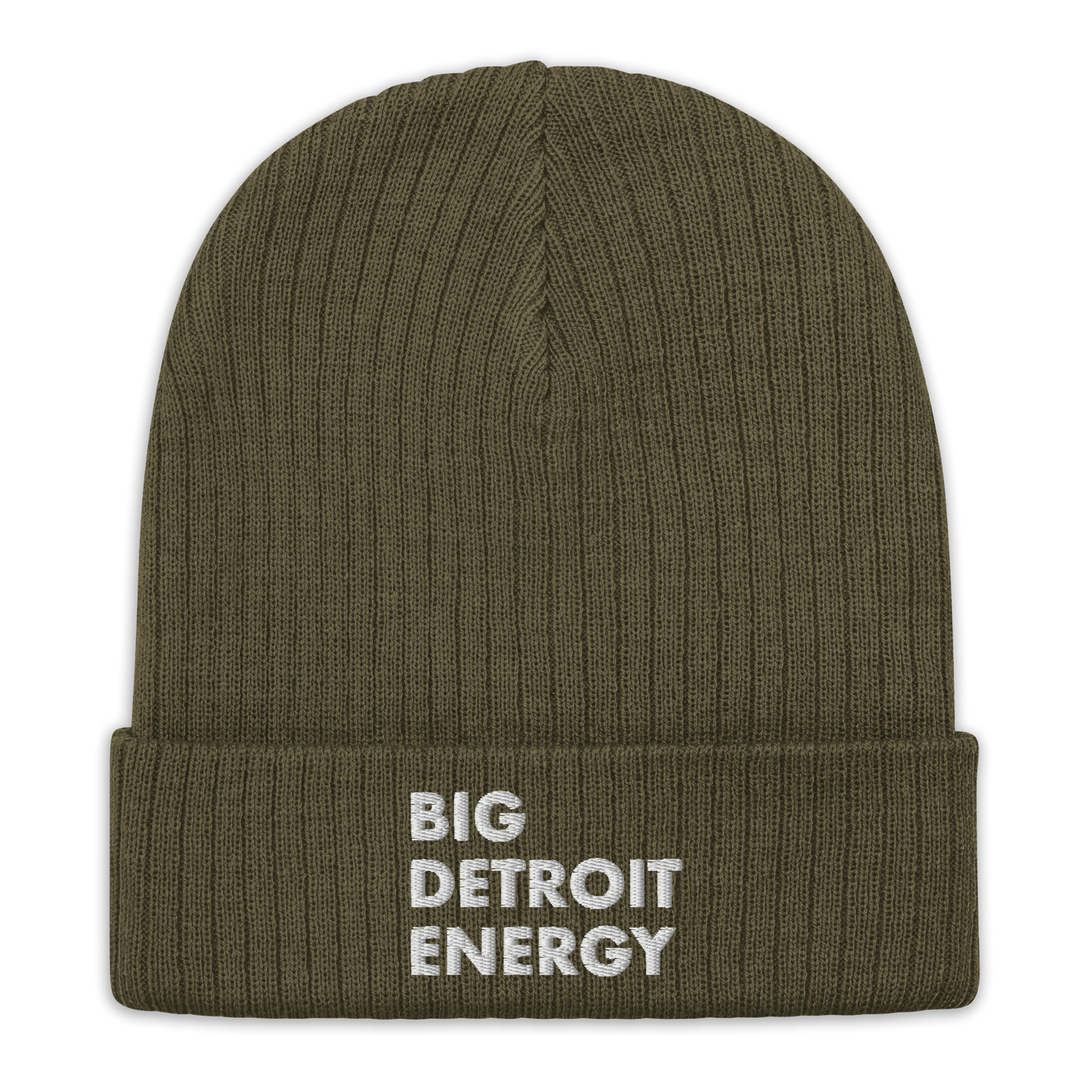 'Big Detroit Energy' Ribbed Beanie