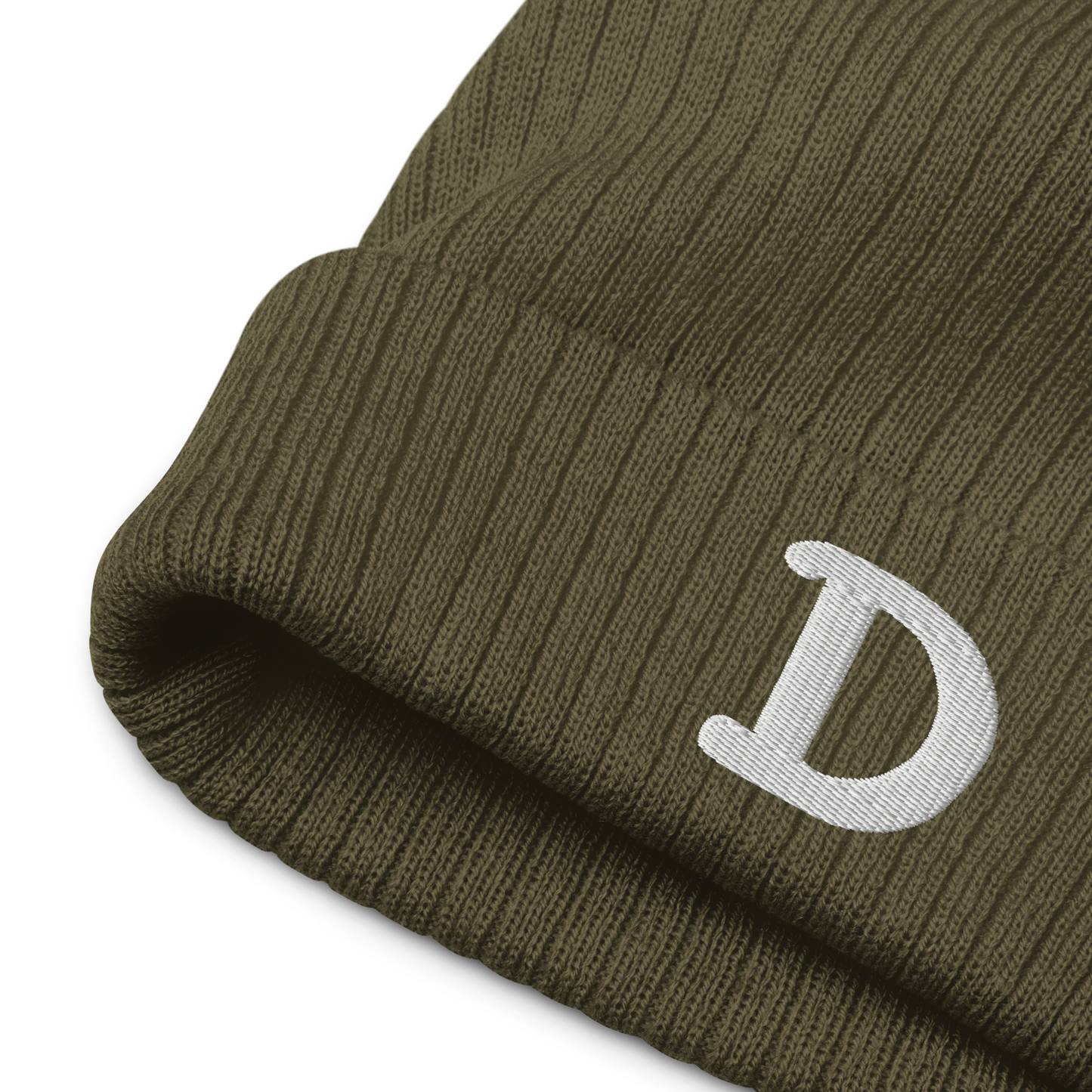 Detroit 'Old French D' Ribbed Beanie