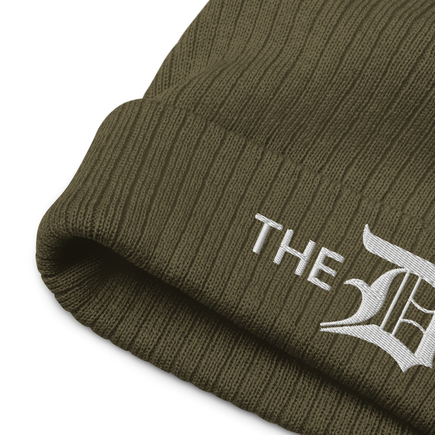 Detroit 'The D' Ribbed Beanie (w/ Old English 'D')