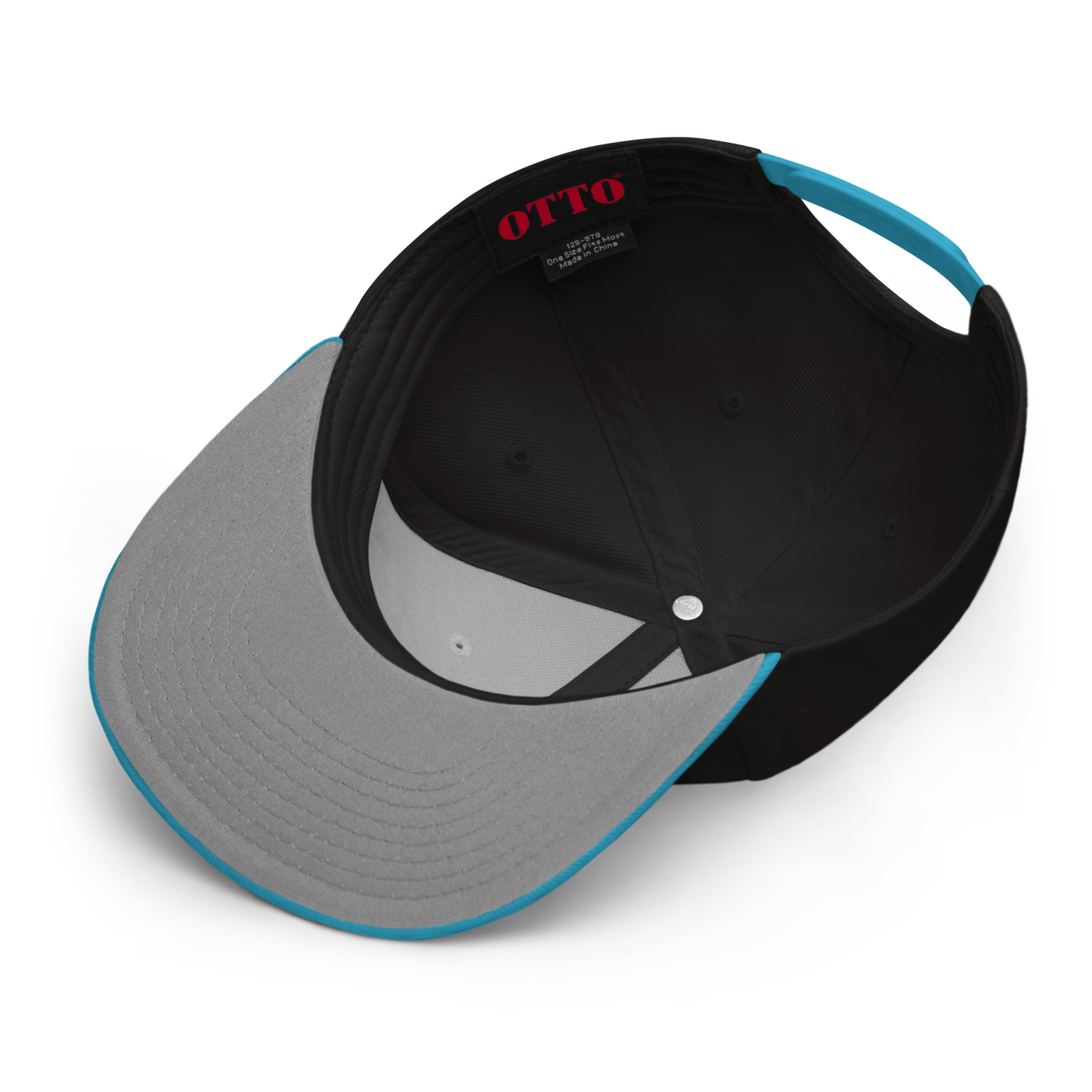 'Detroit Life' Flat Bill Snapback | 6-Panel - Aqua