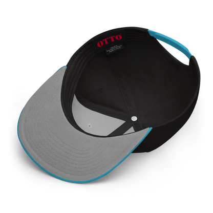 'Detroit Life' Flat Bill Snapback | 6-Panel - Aqua