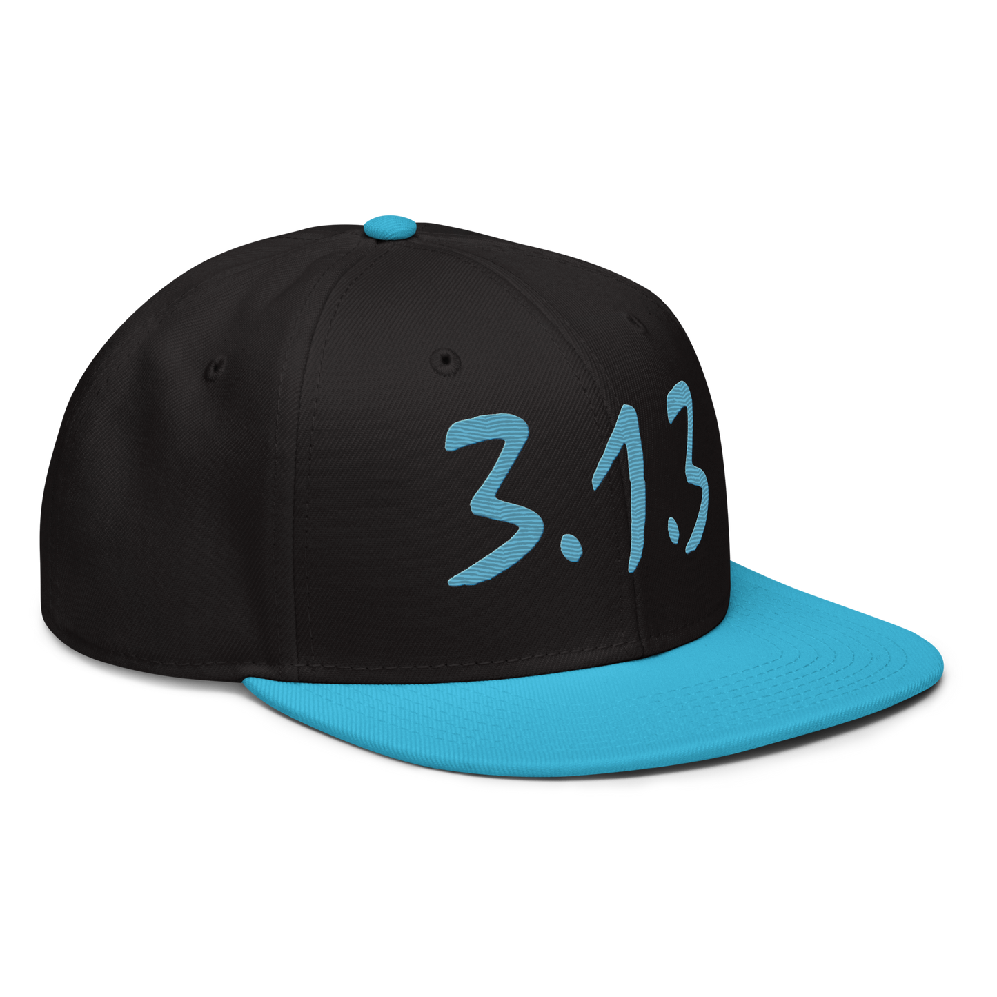 Detroit '313 Snapback (All Aqua Compton Font) | 6-Panel