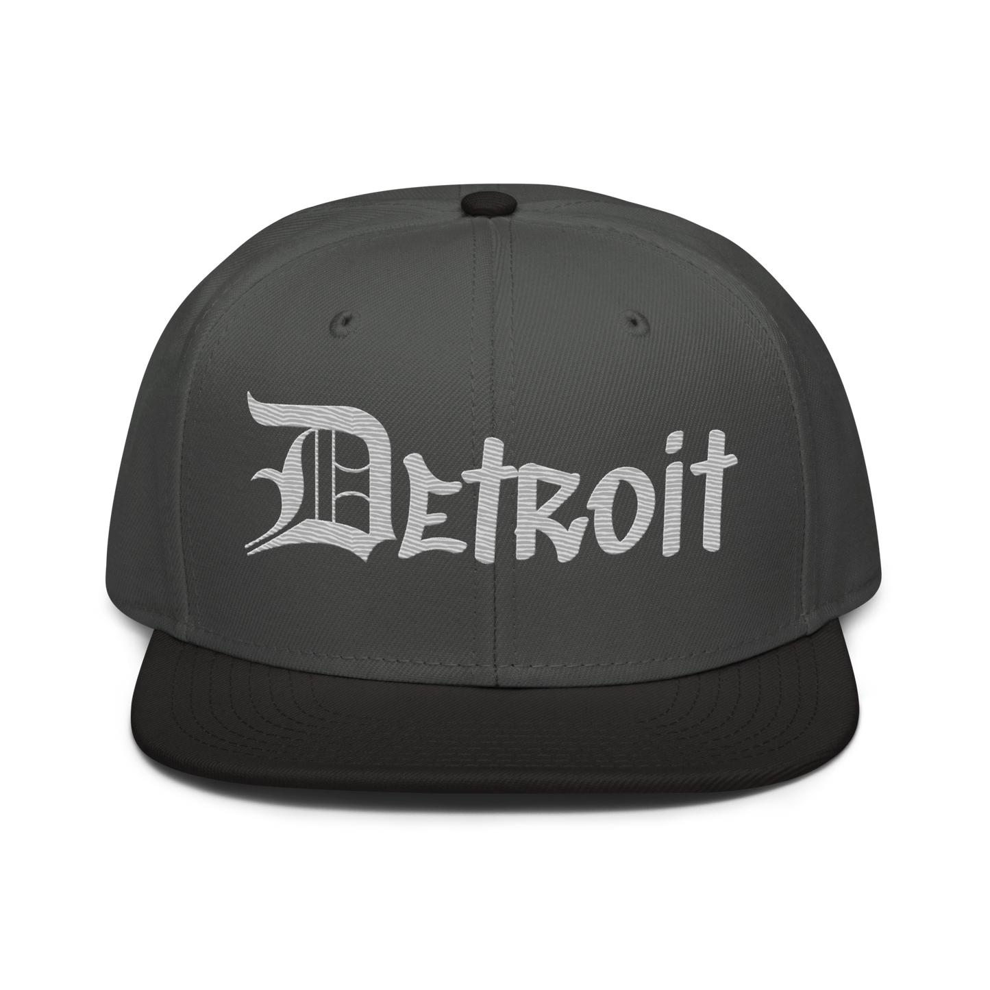 'Detroit' Flat Bill Snapback (Platinum OED Tag) | 6-Panel