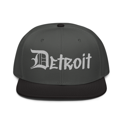 'Detroit' Flat Bill Snapback (Platinum OED Tag) | 6-Panel