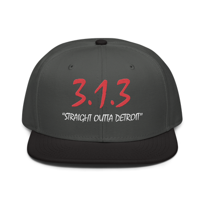 '313 Straight Outta Detroit' Snapback | 6-Panel