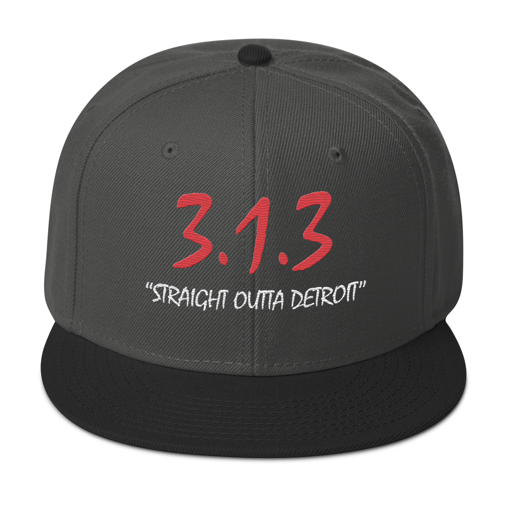 '313 Straight Outta Detroit' Snapback | 6-Panel