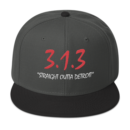 '313 Straight Outta Detroit' Snapback | 6-Panel