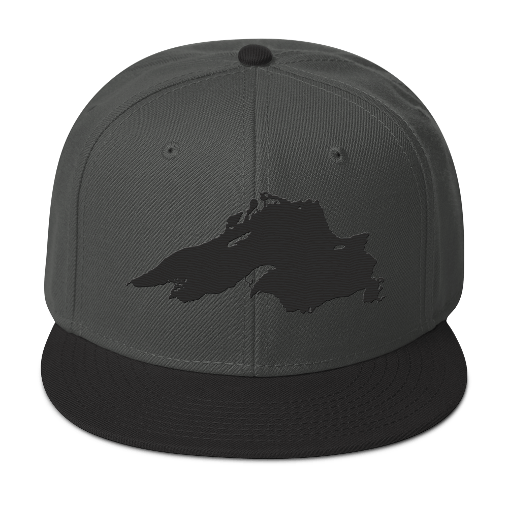 Lake Superior Snapback | 6-Panel - Black