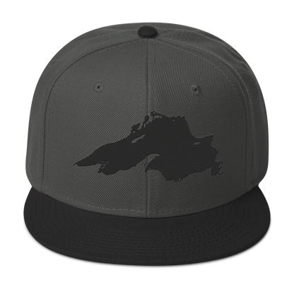 Lake Superior Snapback | 6-Panel - Black