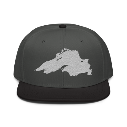 Lake Superior Snapback | 6-Panel - Platinum