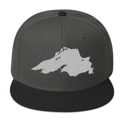 Lake Superior Snapback | 6-Panel - Platinum