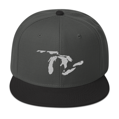 Great Lakes Snapback | 6-Panel - Platinum