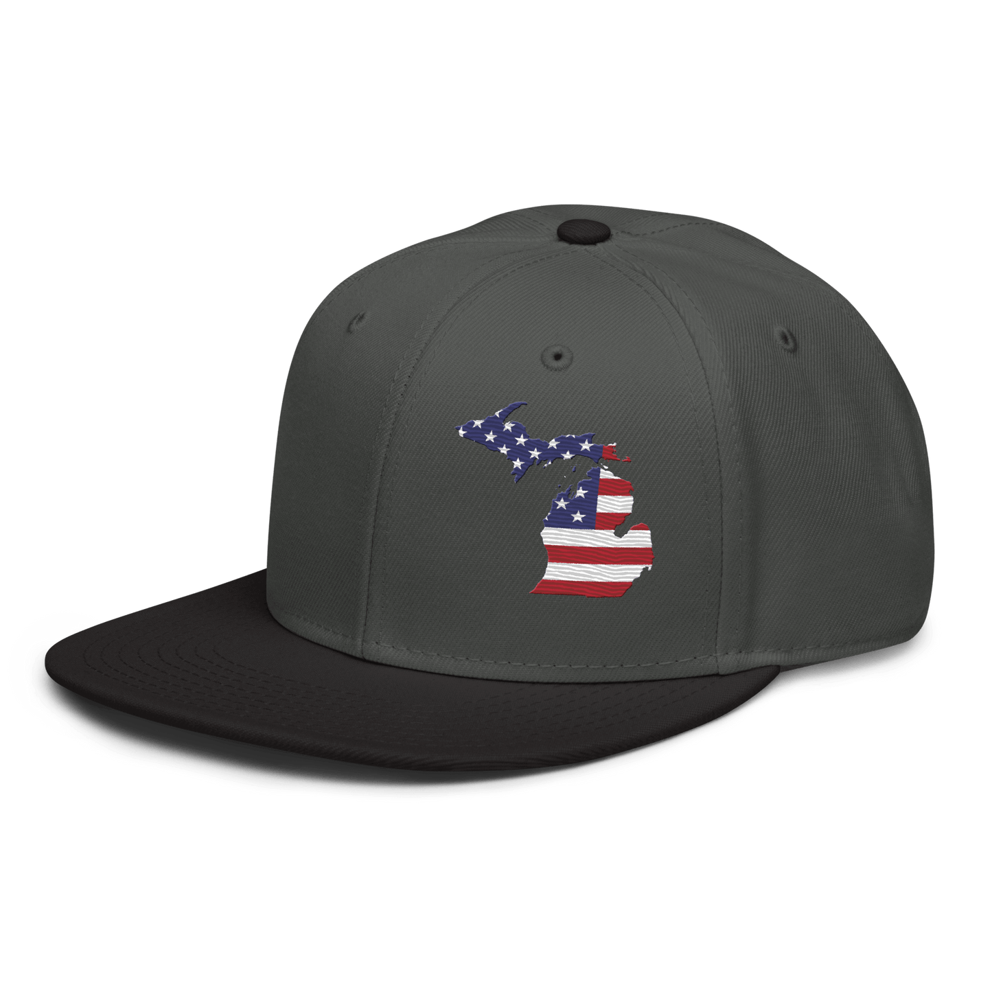 Michigan Snapback | 6-Panel - Patriotic Outline