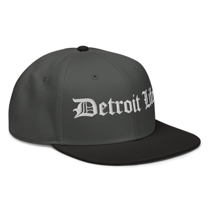 'Detroit Life' Flat Bill Snapback (Horizontal) | 6-Panel