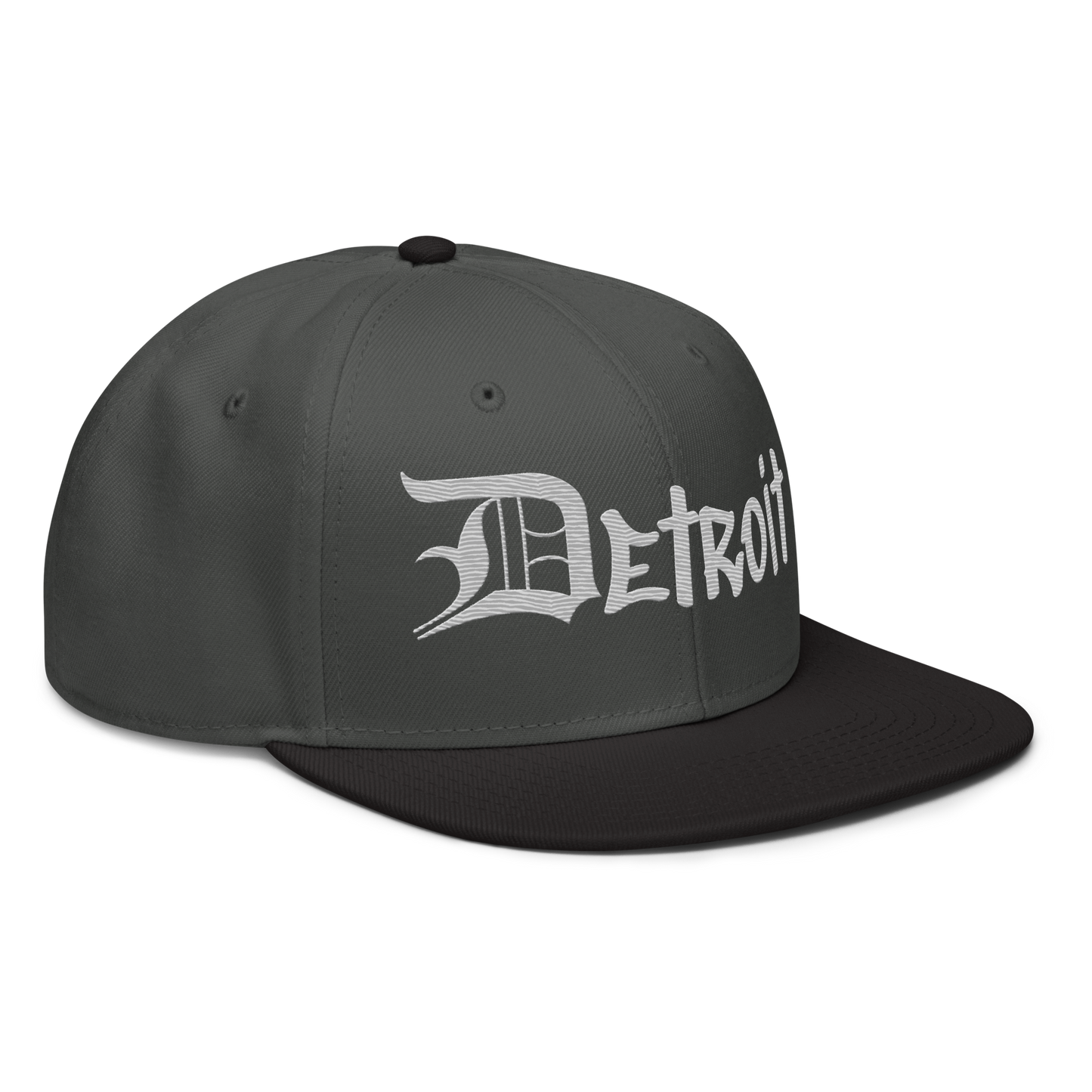 'Detroit' Flat Bill Snapback (Platinum OED Tag) | 6-Panel