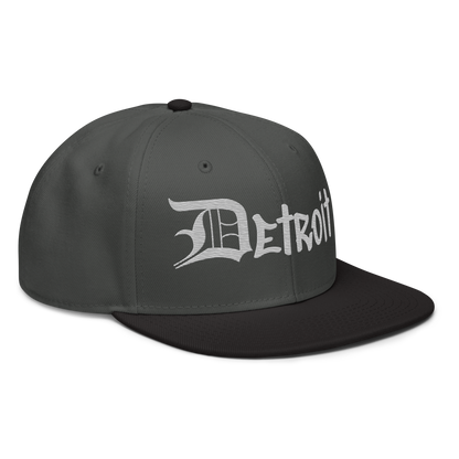 'Detroit' Flat Bill Snapback (Platinum OED Tag) | 6-Panel