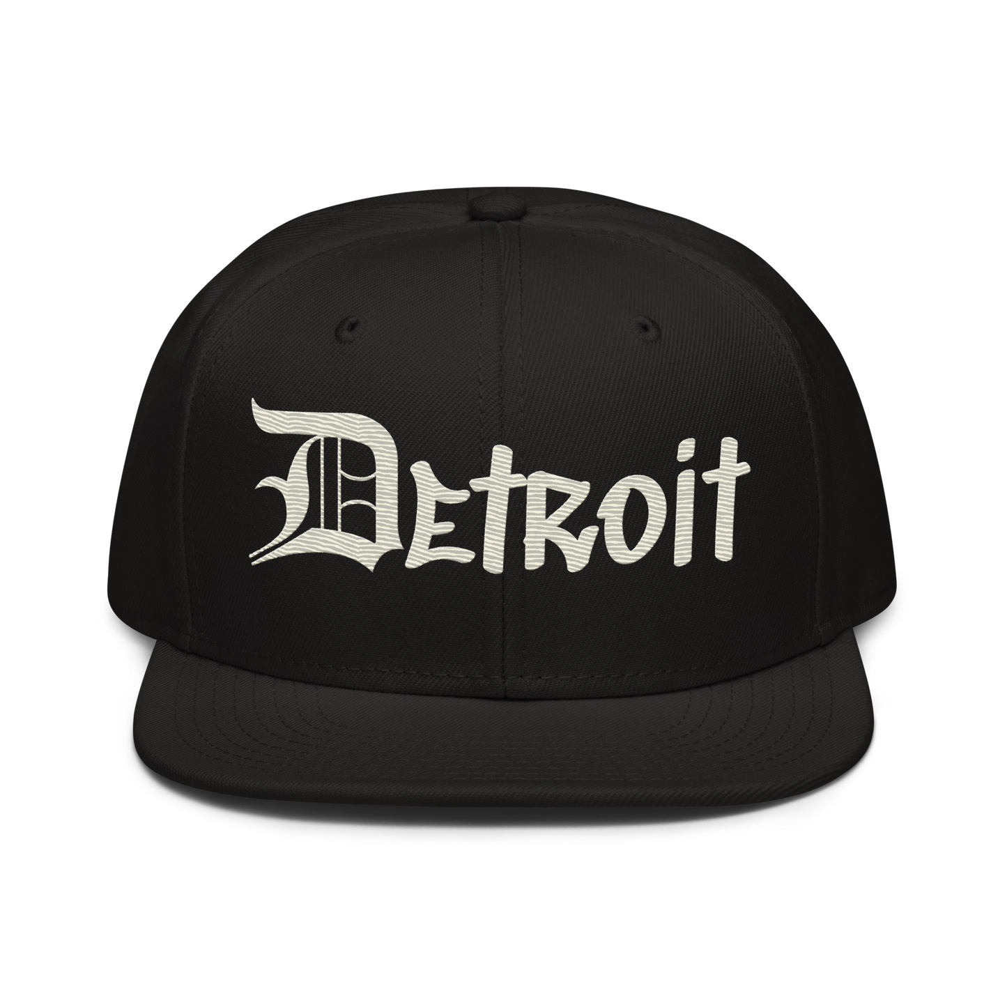 'Detroit' Flat Bill Snapback (OED Tag) | 6-Panel - Ivory