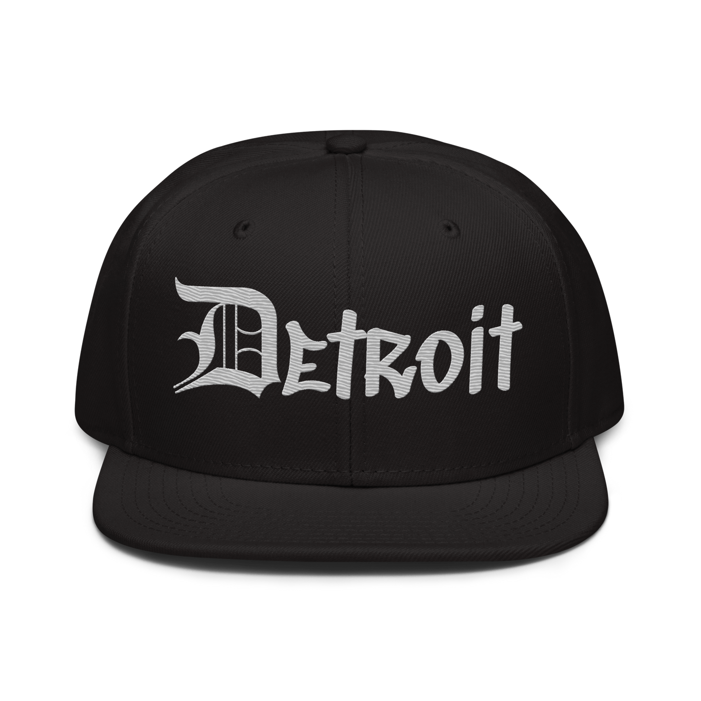 'Detroit' Flat Bill Snapback (Platinum OED Tag) | 6-Panel