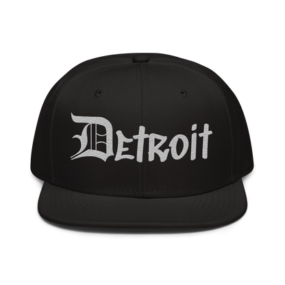 'Detroit' Flat Bill Snapback (Platinum OED Tag) | 6-Panel