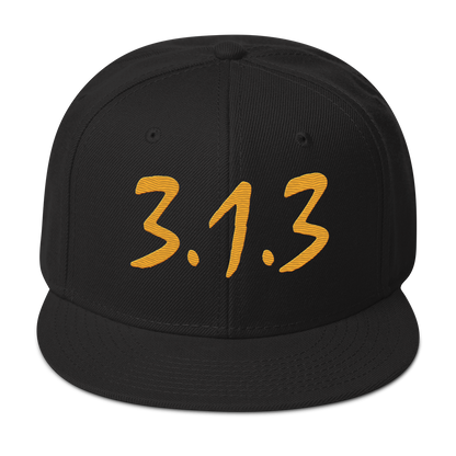 Detroit '313 Snapback (Gold Compton Font) | 6-Panel