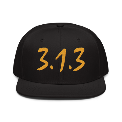 Detroit '313 Snapback (Gold Compton Font) | 6-Panel