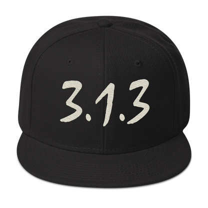 Detroit '313 Snapback (Ivory Compton Font) | 6-Panel