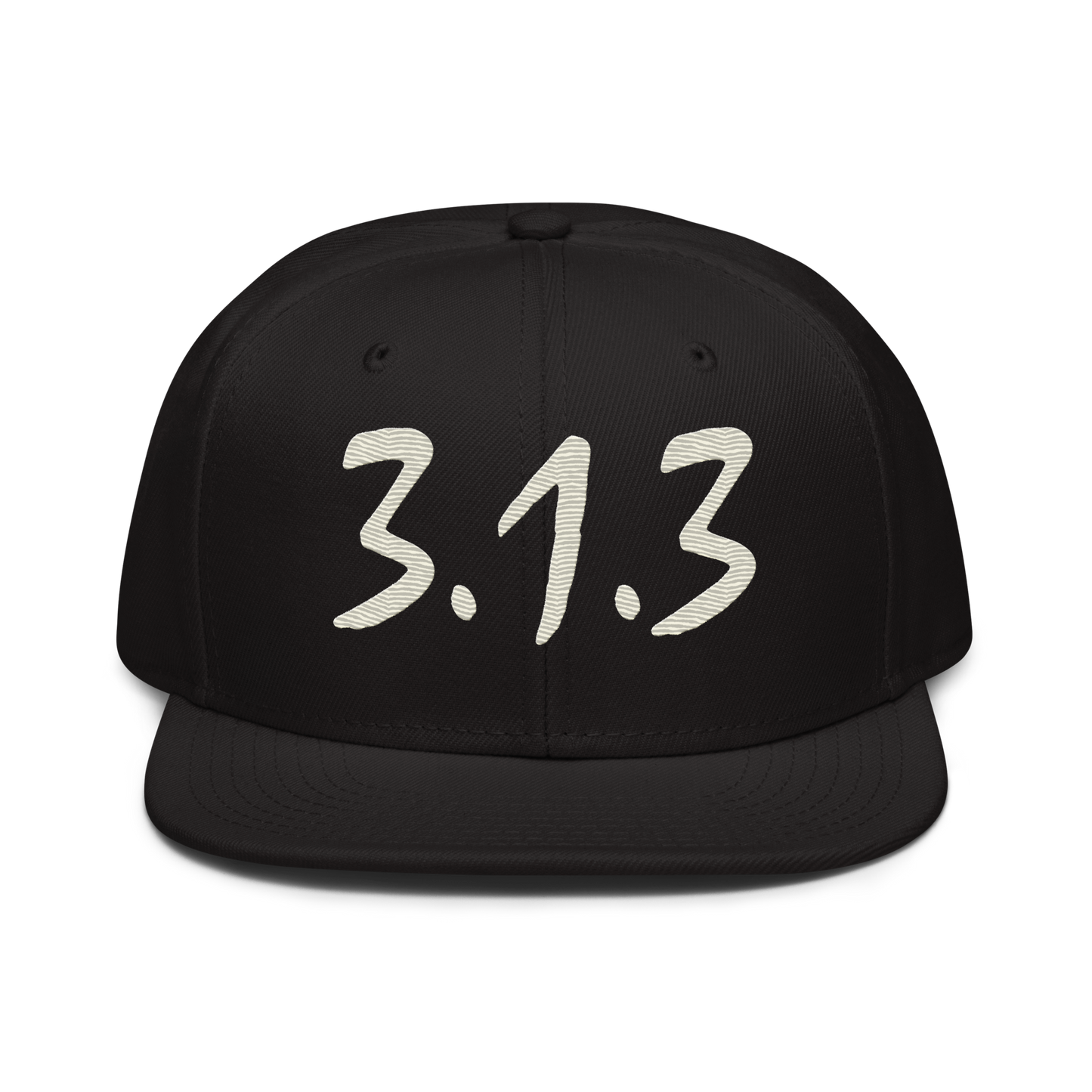 Detroit '313 Snapback (Ivory Compton Font) | 6-Panel