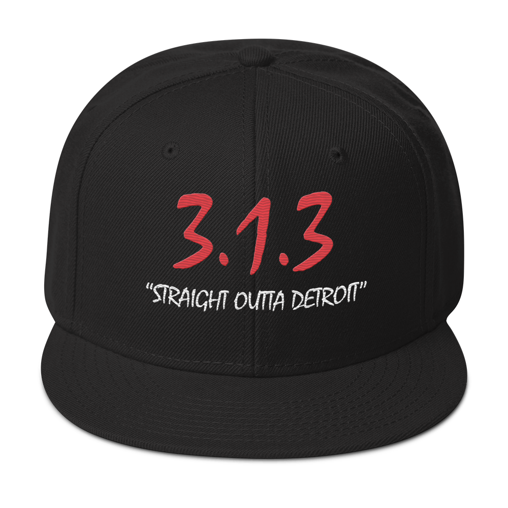 '313 Straight Outta Detroit' Snapback | 6-Panel