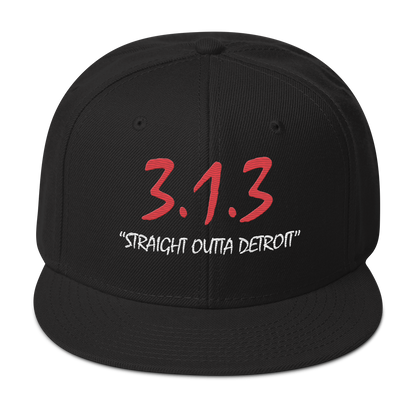 '313 Straight Outta Detroit' Snapback | 6-Panel