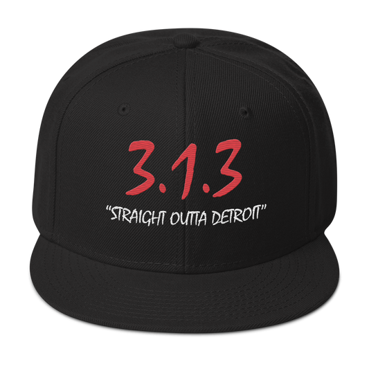 '313 Straight Outta Detroit' Snapback | 6-Panel