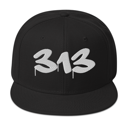 Detroit '313' Snapback (Tag Font) | 6-Panel