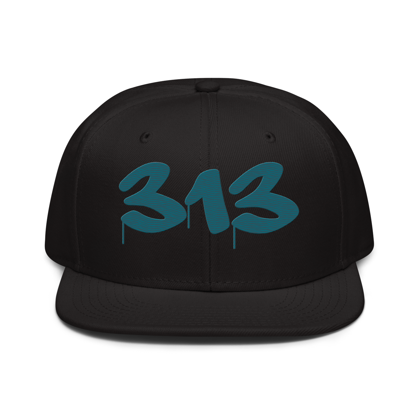 Detroit '313' Snapback (Tag Font) | 6-Panel - Palace Teal