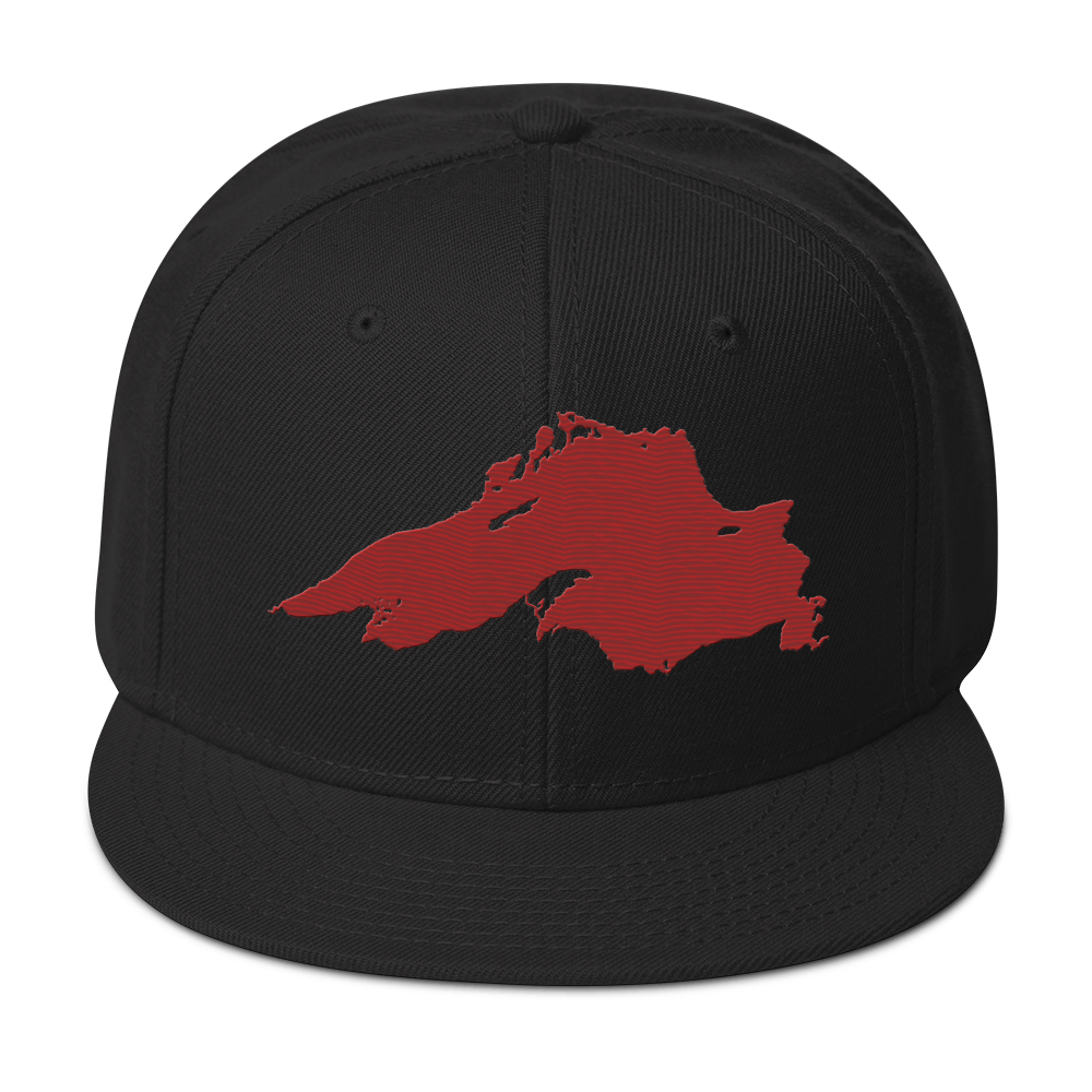 Lake Superior Snapback | 6-Panel - Thimbleberry Red